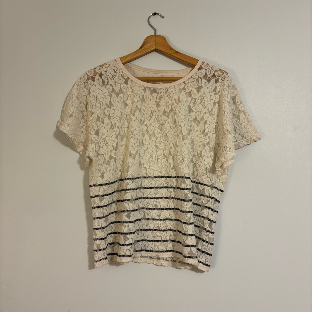 Sundance Catalog Lace Top - Size Large